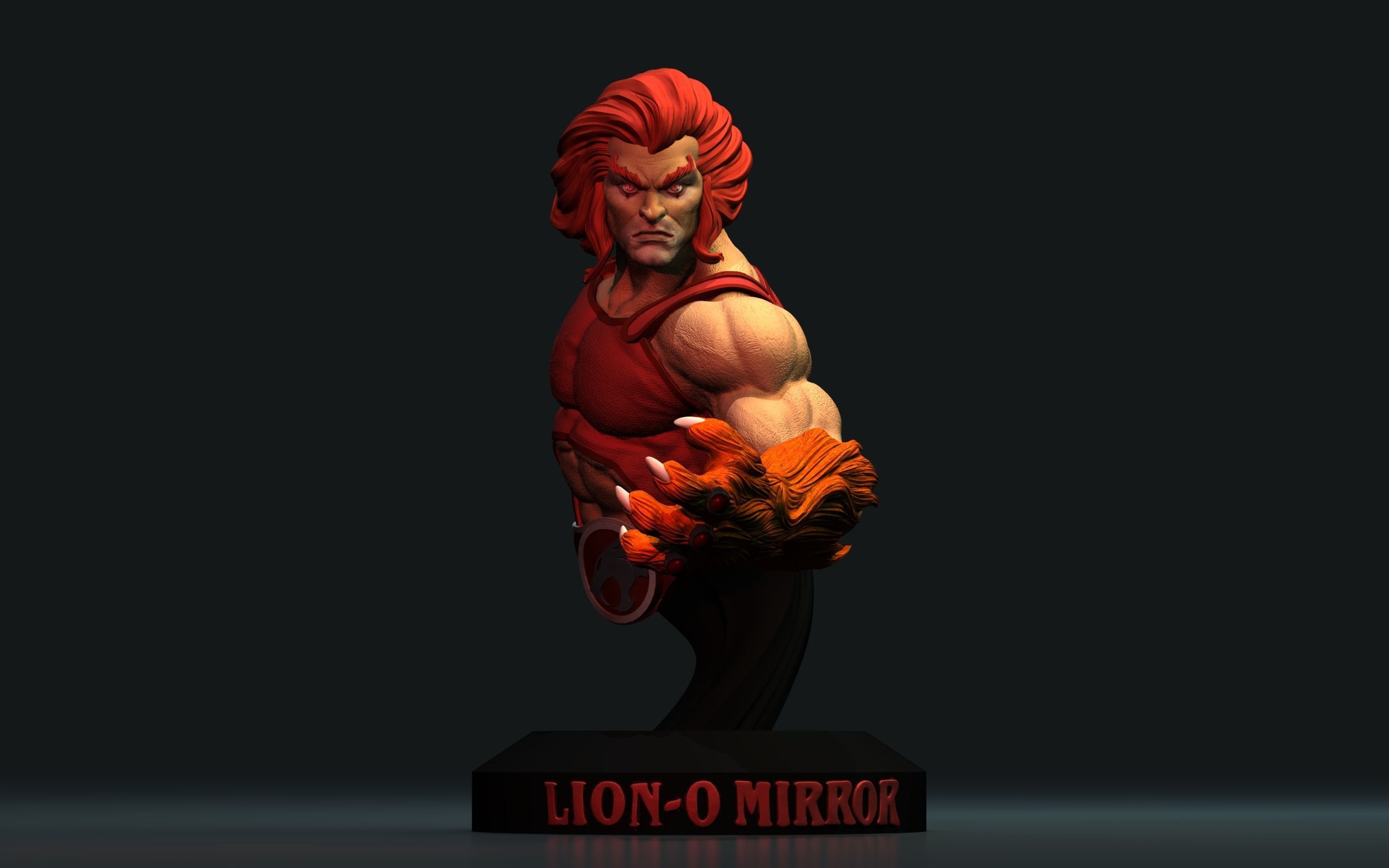 LionO Mirror Thundercats STL 3d printing Collectibles 3D print model_8