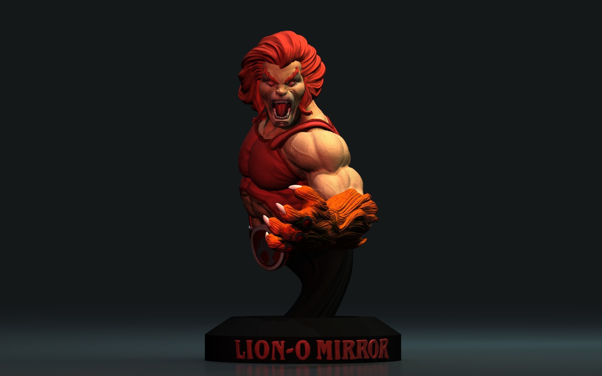 LionO Mirror Thundercats STL 3d printing Collectibles 3D print model_11
