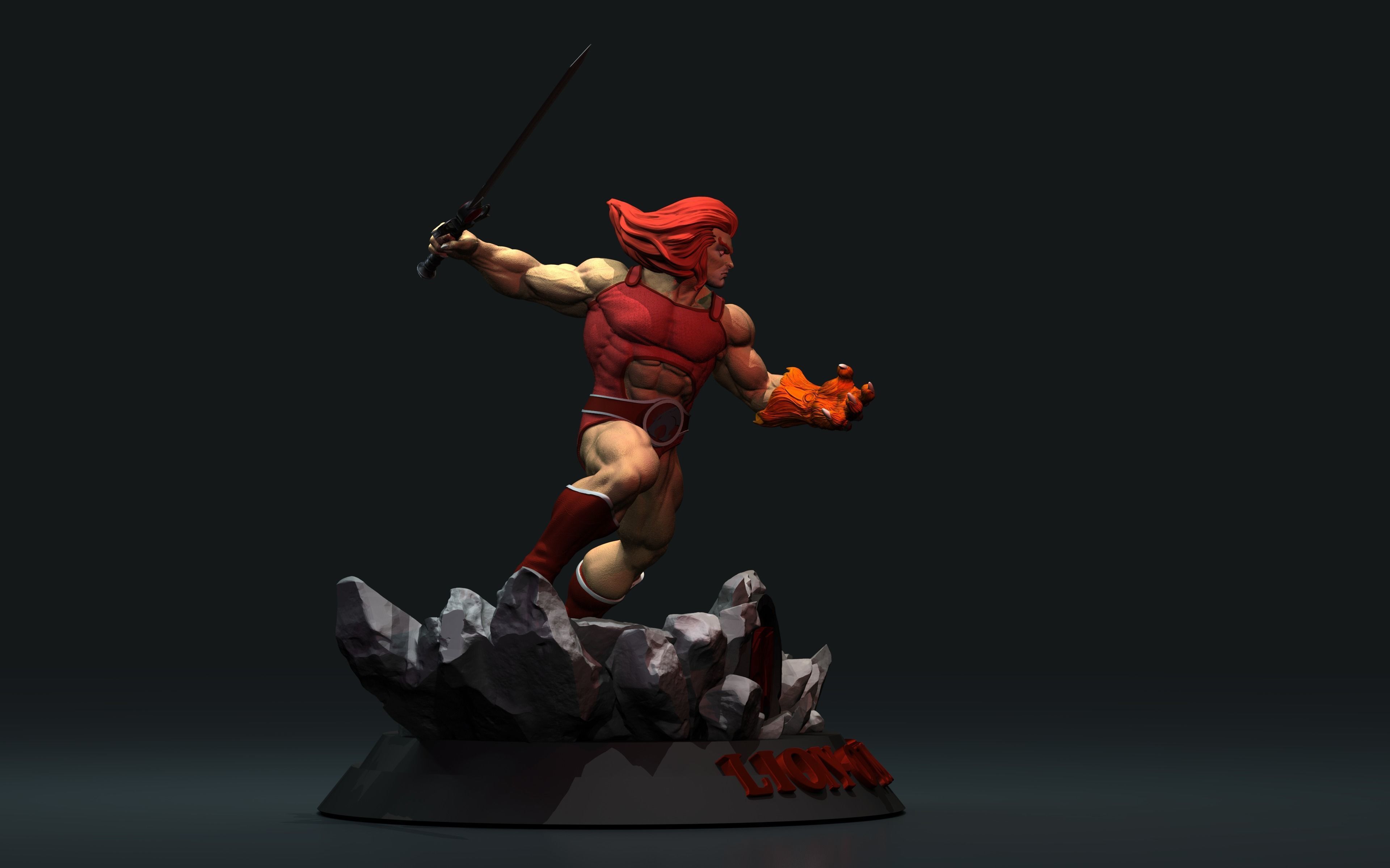 LionO Mirror Thundercats STL 3d printing Collectibles 3D print model_4