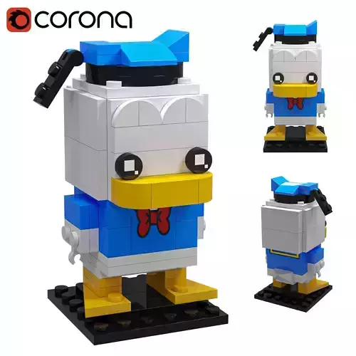 Lego Donald Duck 3D model