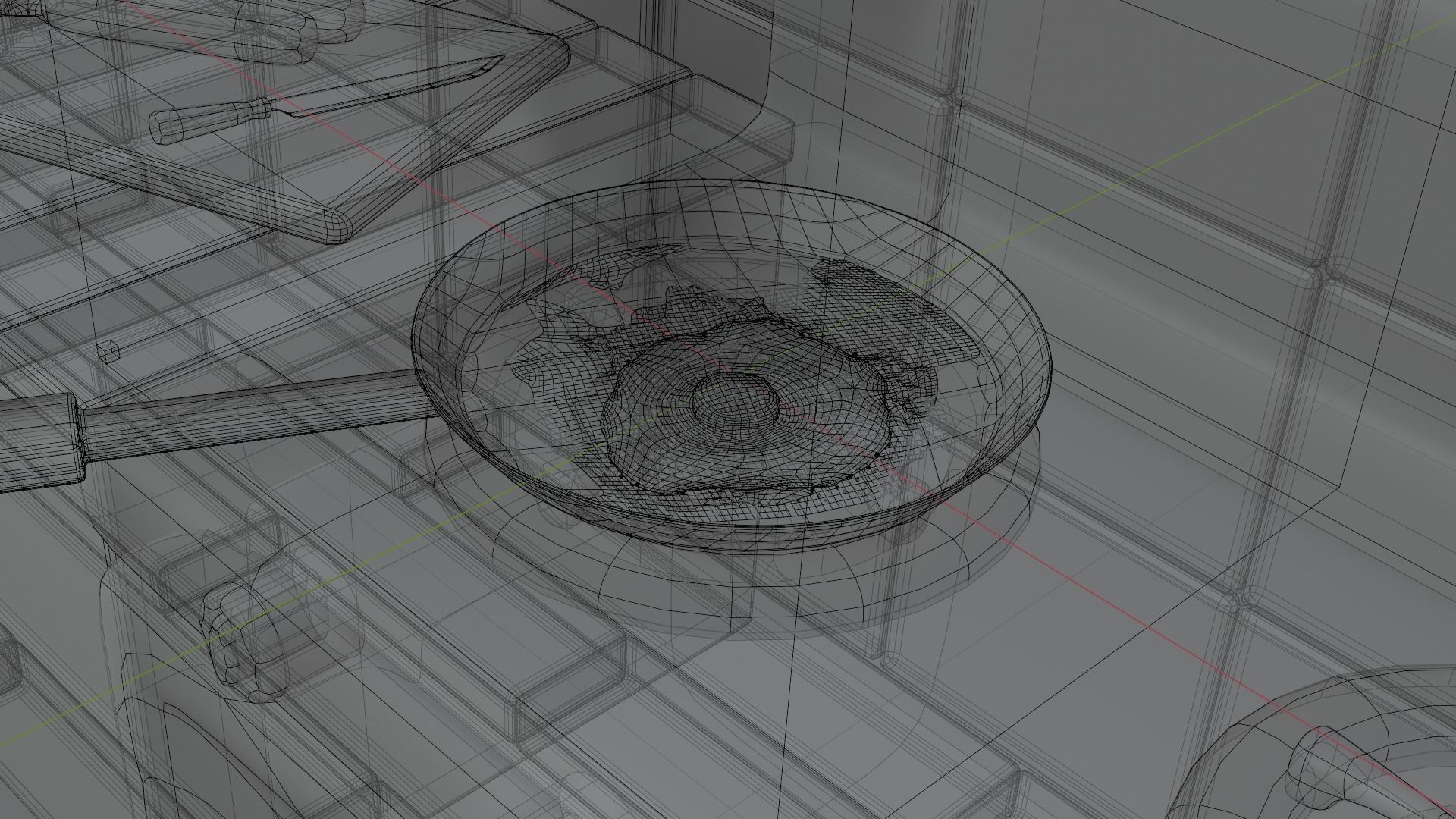 Fried egg 3D model_5