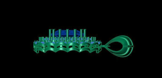 beautyful Ruby and daimond pandent 3D print model_12
