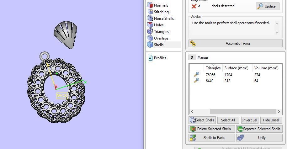beautyful Ruby and daimond pandent 3D print model_18
