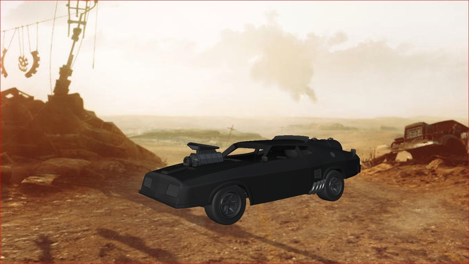 Mad Max V8 pursuit special interceptor 3D print model_2