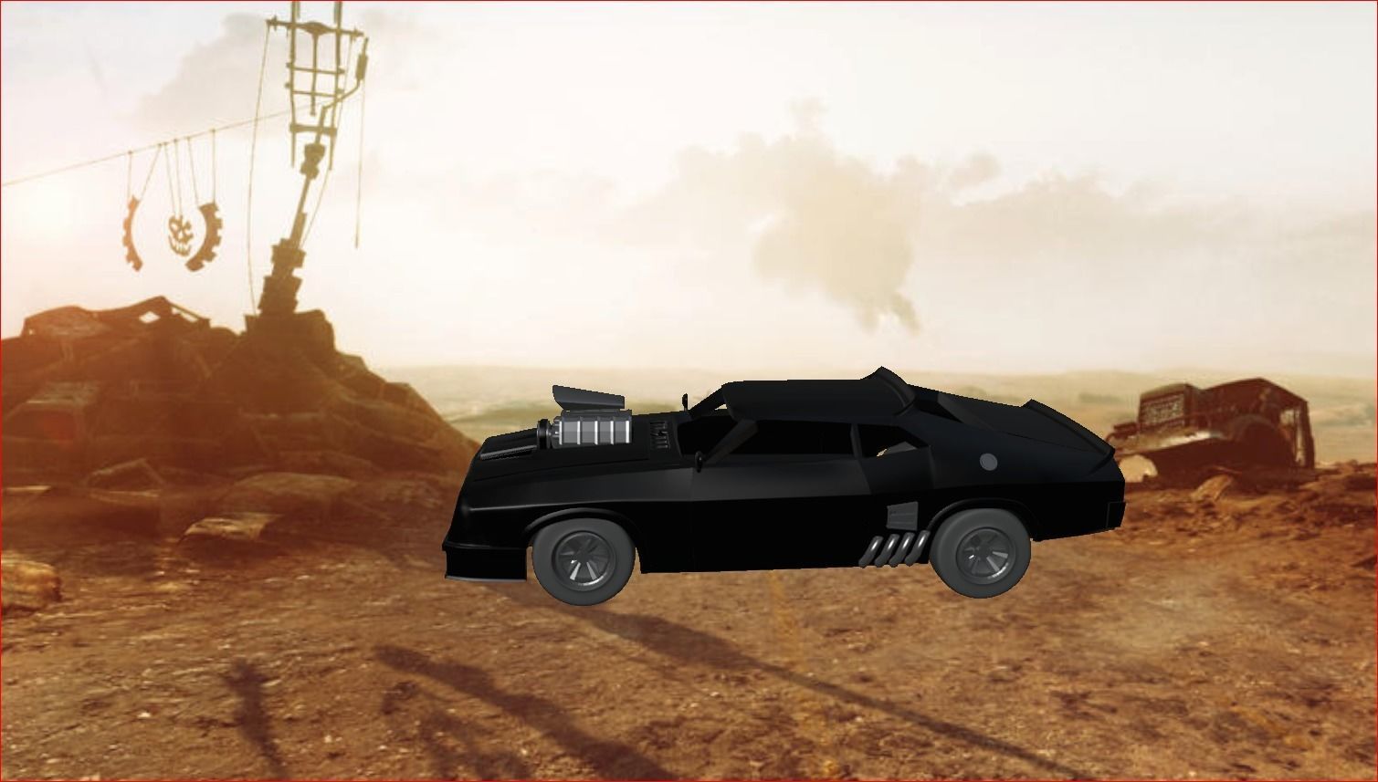 Mad Max V8 pursuit special interceptor 3D print model_8