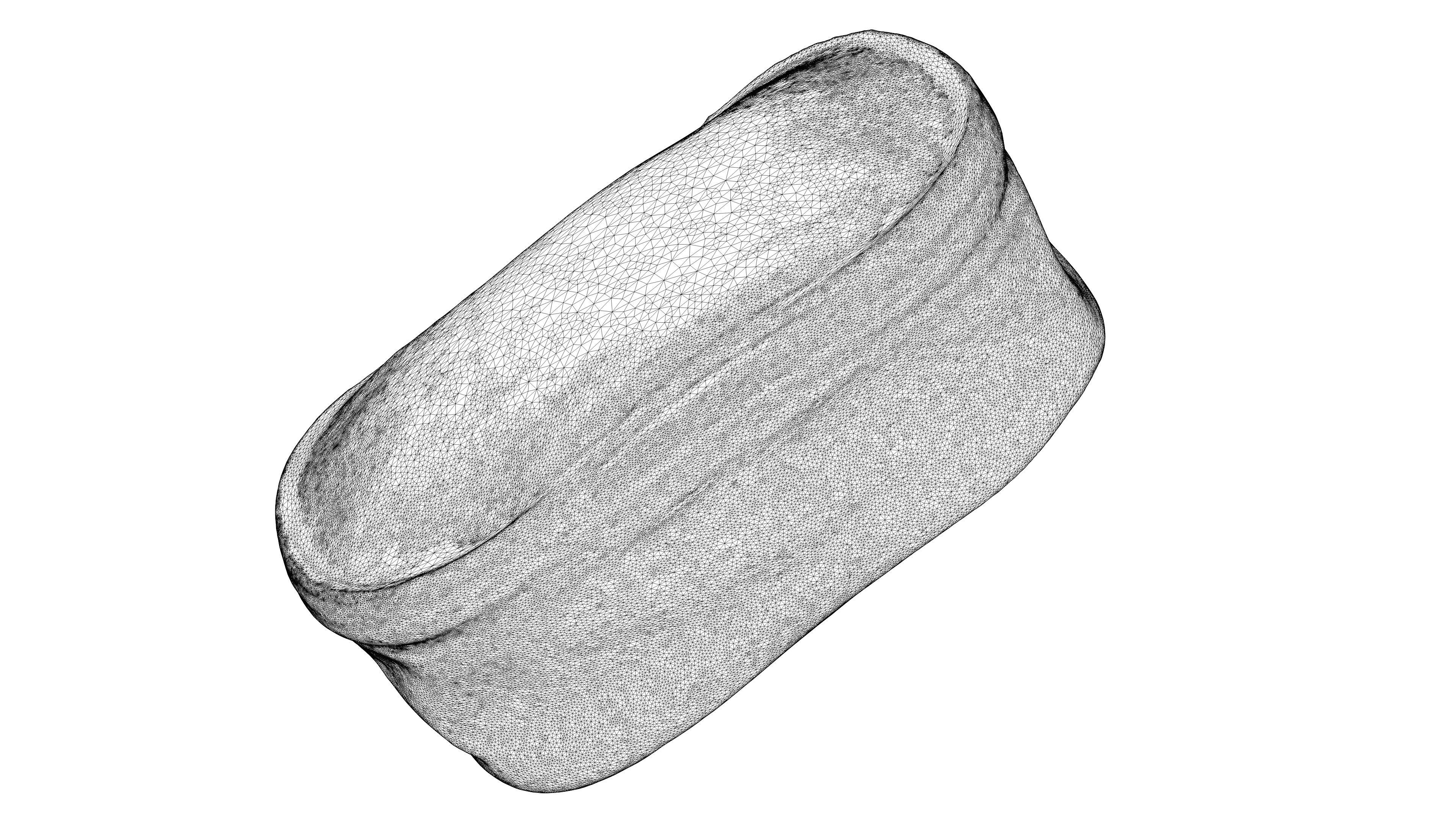 Scanned red first aid kit Low-poly 3D model_20