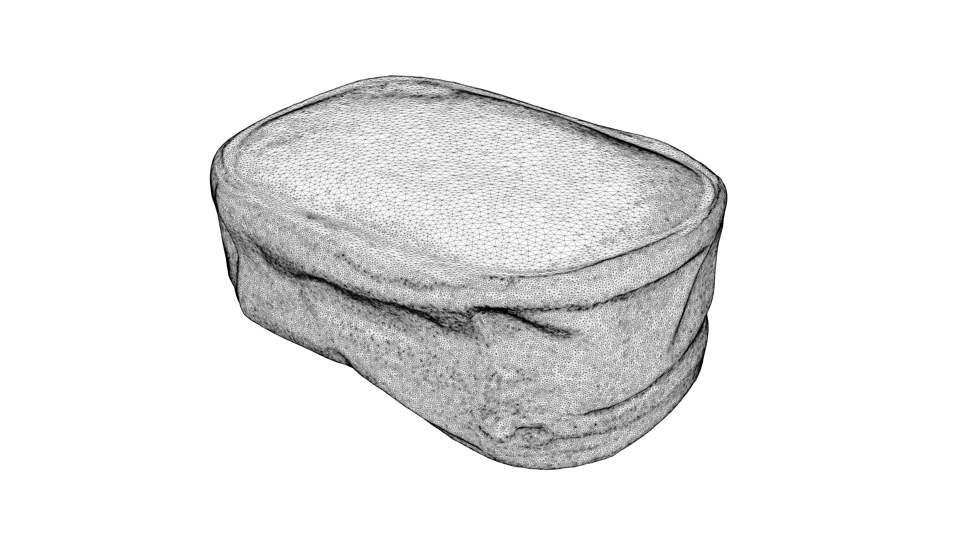 Scanned red first aid kit Low-poly 3D model_18