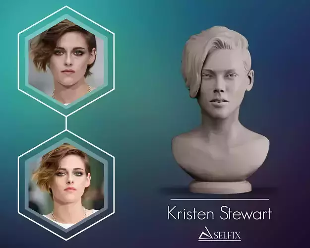 Kristen Stewart Bust 3D print model