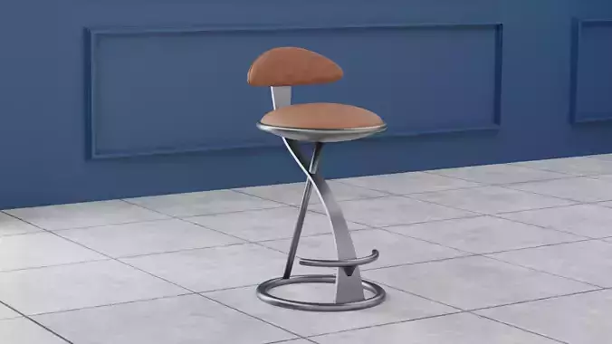 Luxury Leather Bar Stool 