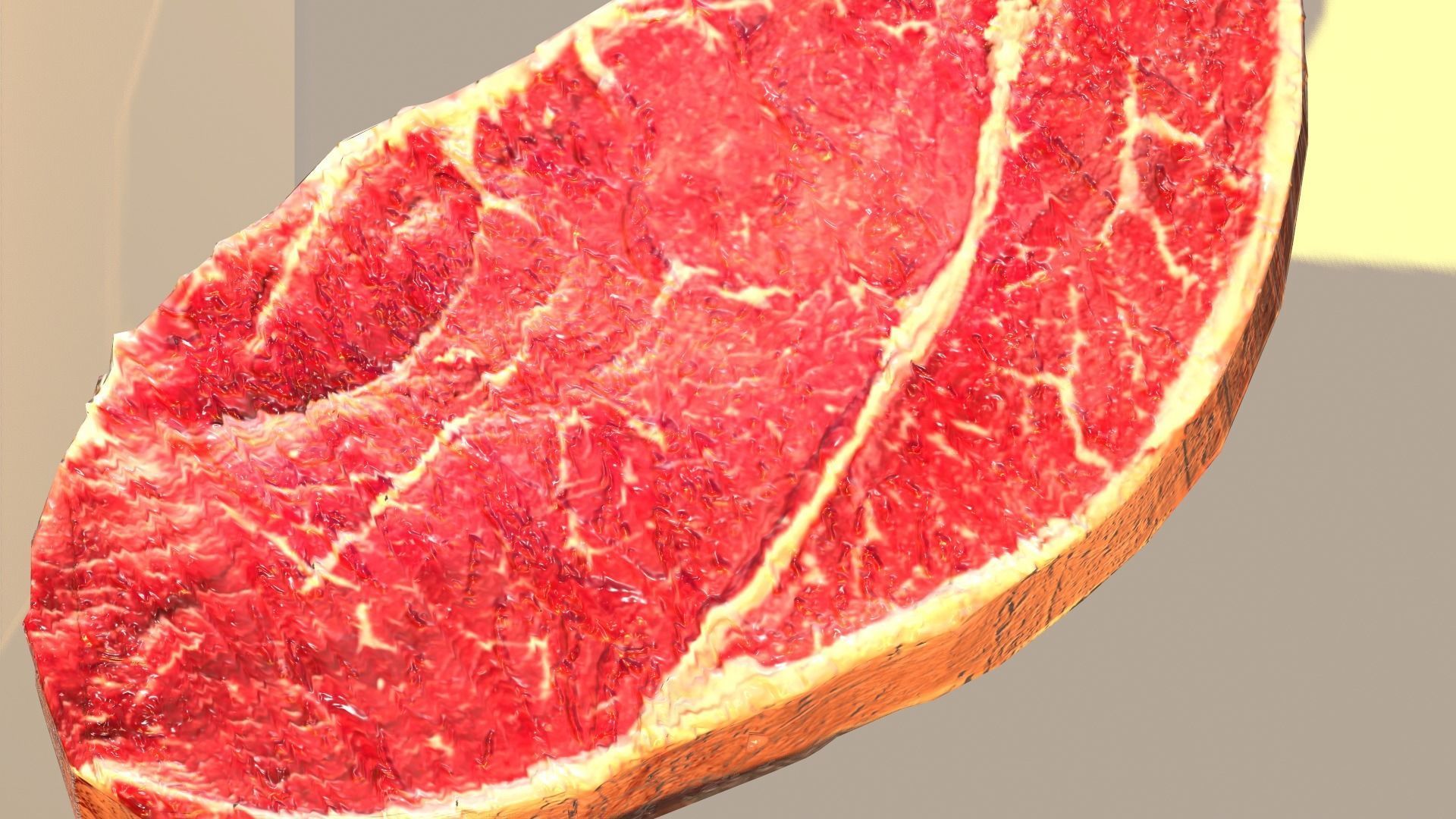 Steak beef juicy realistic Low-poly 3D model_1