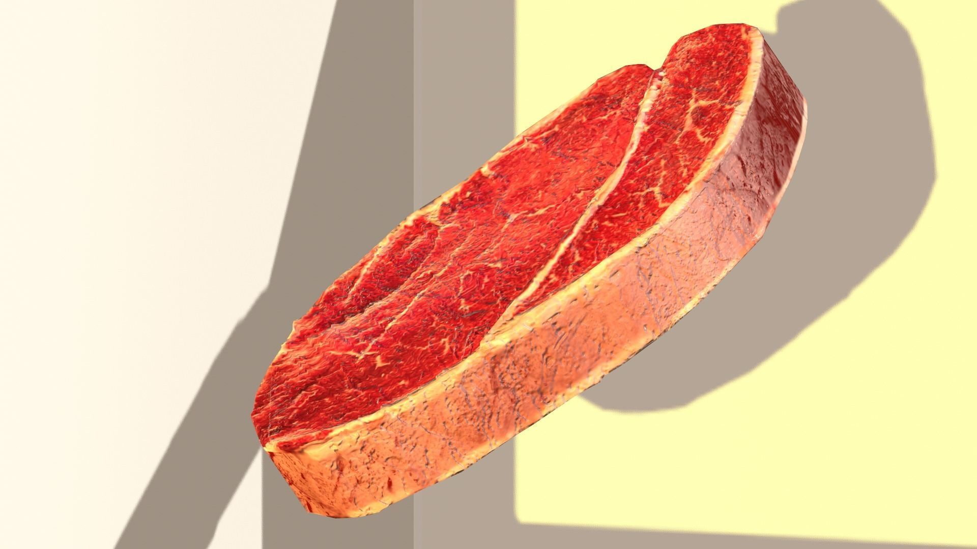 Steak beef juicy realistic Low-poly 3D model_7