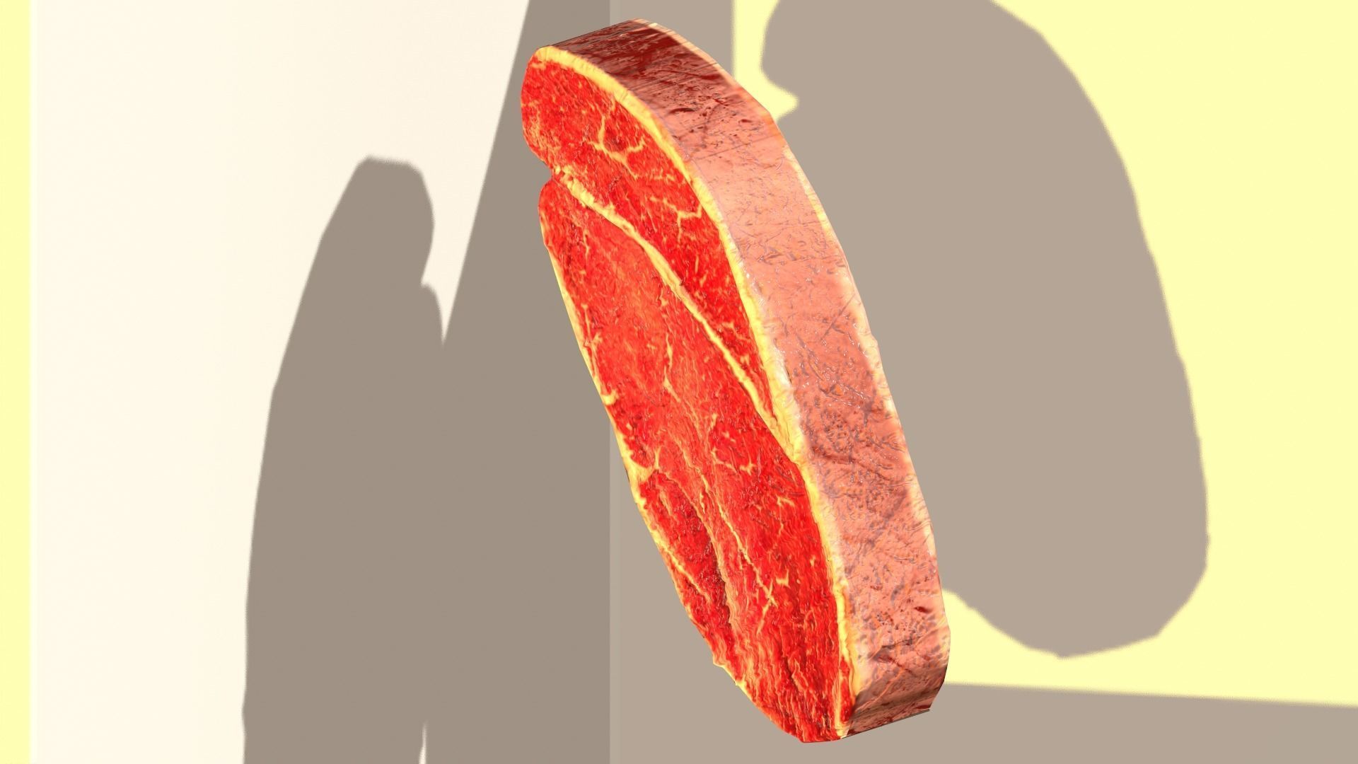 Steak beef juicy realistic Low-poly 3D model_6