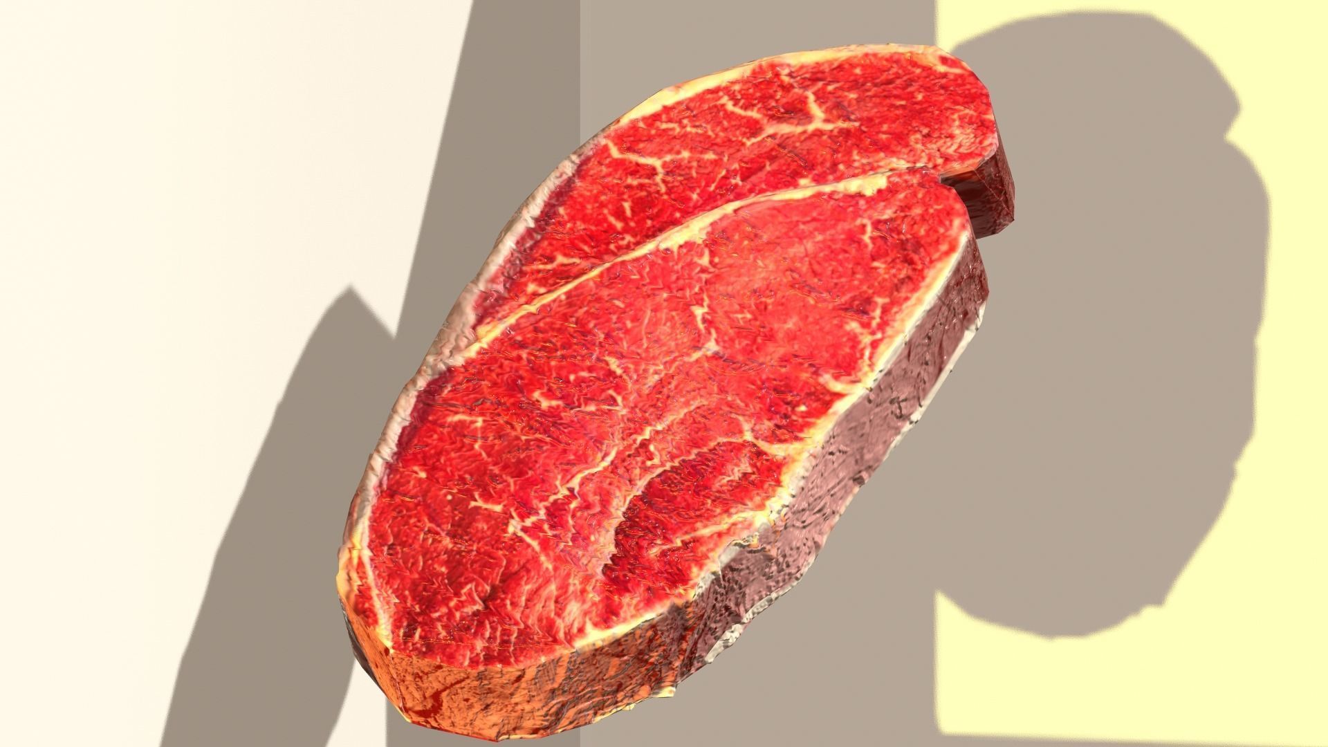Steak beef juicy realistic Low-poly 3D model_3
