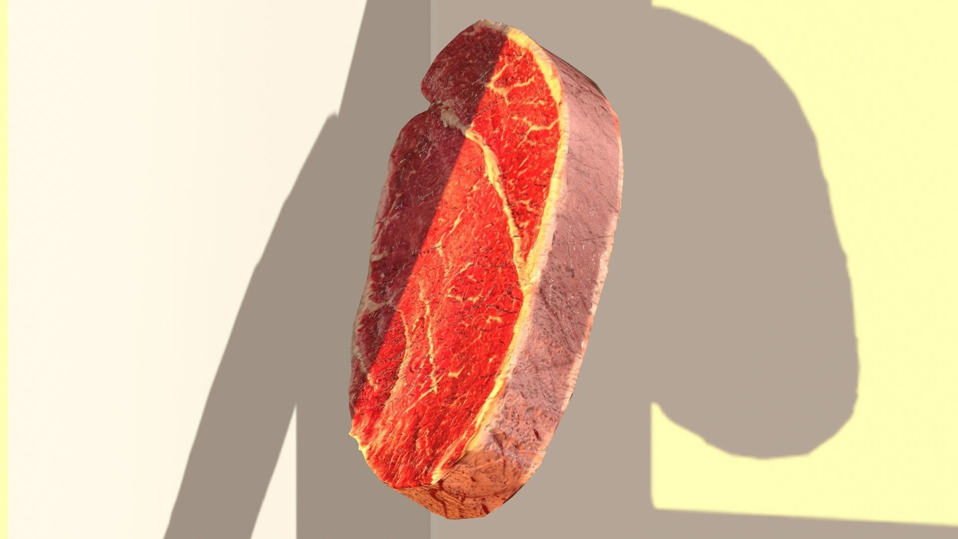 Steak beef juicy realistic Low-poly 3D model_5