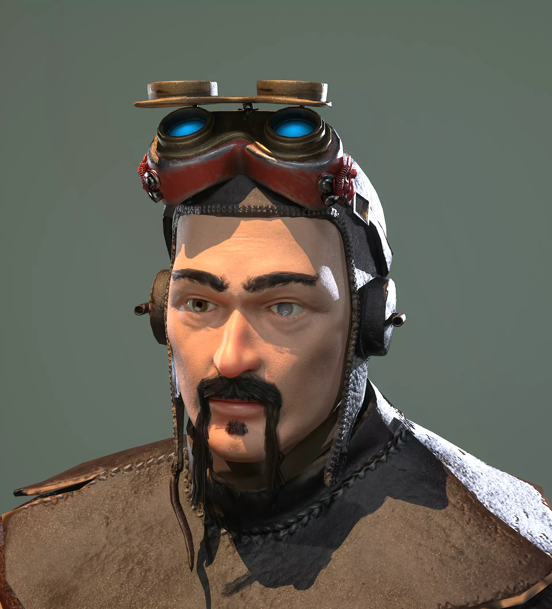 3D Military-Hunter-Post Apocalypse Character Low-poly 3D model_0