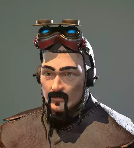 3D Military-Hunter-Post Apocalypse Character Low-poly 3D model