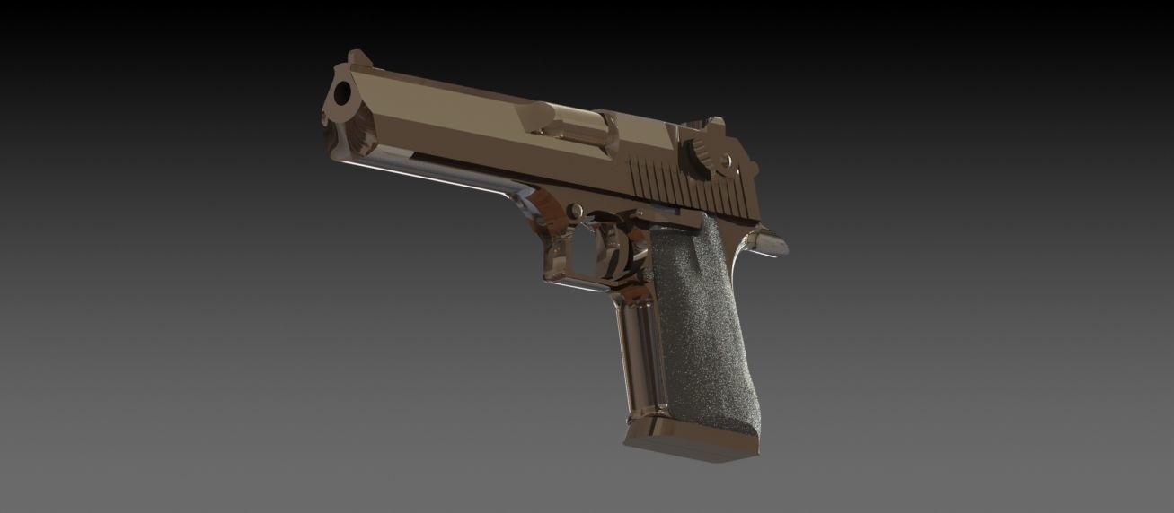 M1911 A1  45 Caliber Automatic Pistol 3D model_1