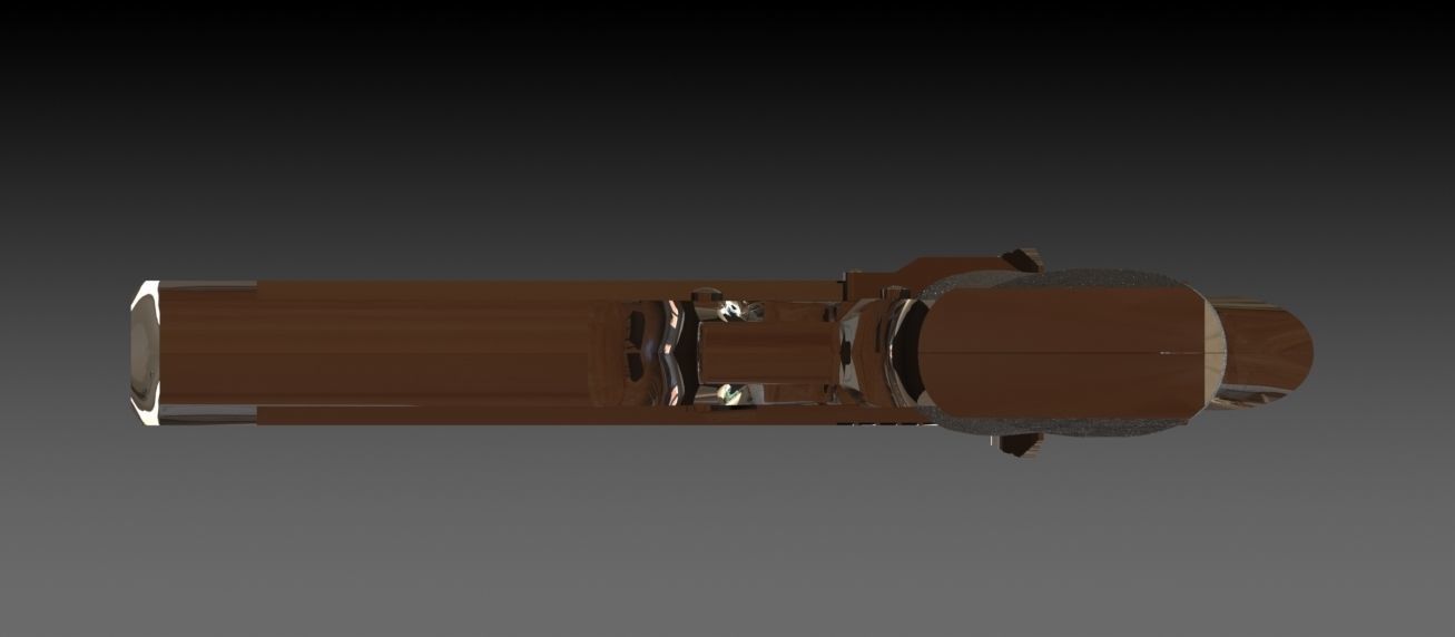 M1911 A1  45 Caliber Automatic Pistol 3D model_7