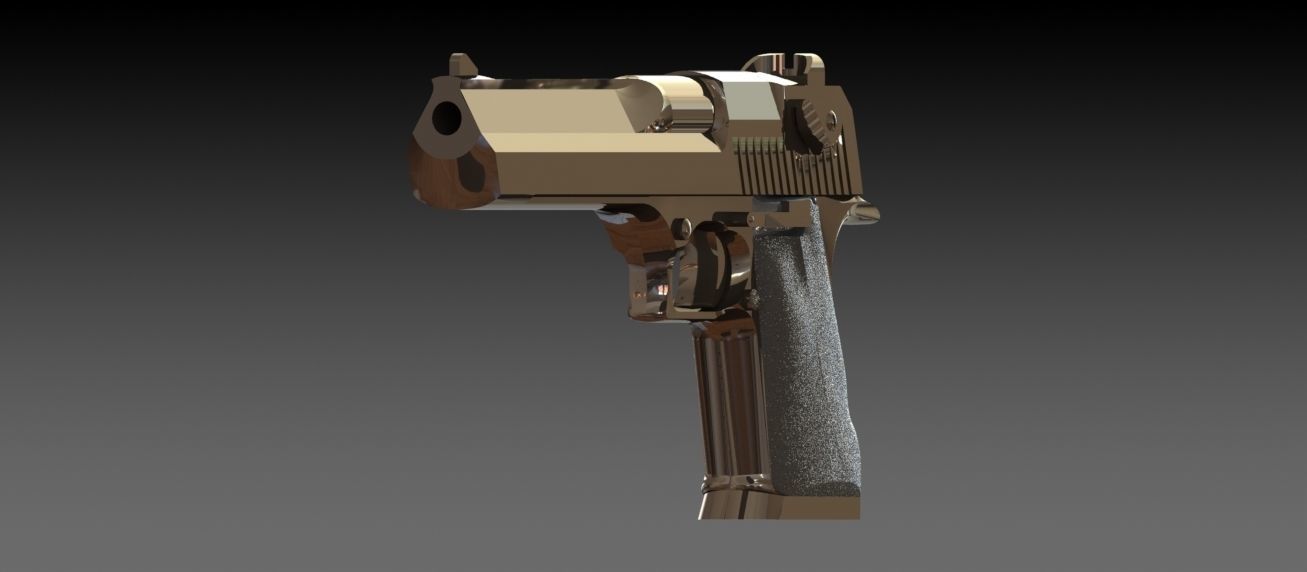 M1911 A1  45 Caliber Automatic Pistol 3D model_4