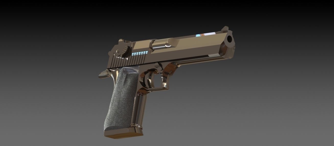 M1911 A1  45 Caliber Automatic Pistol 3D model_2