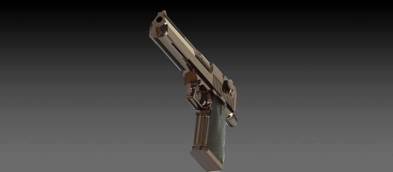 M1911 A1  45 Caliber Automatic Pistol 3D model_3