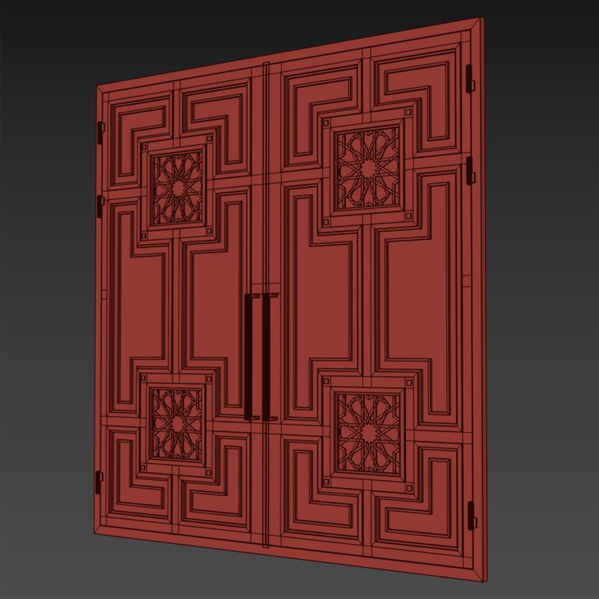 Gate black loft 018 3D model_4
