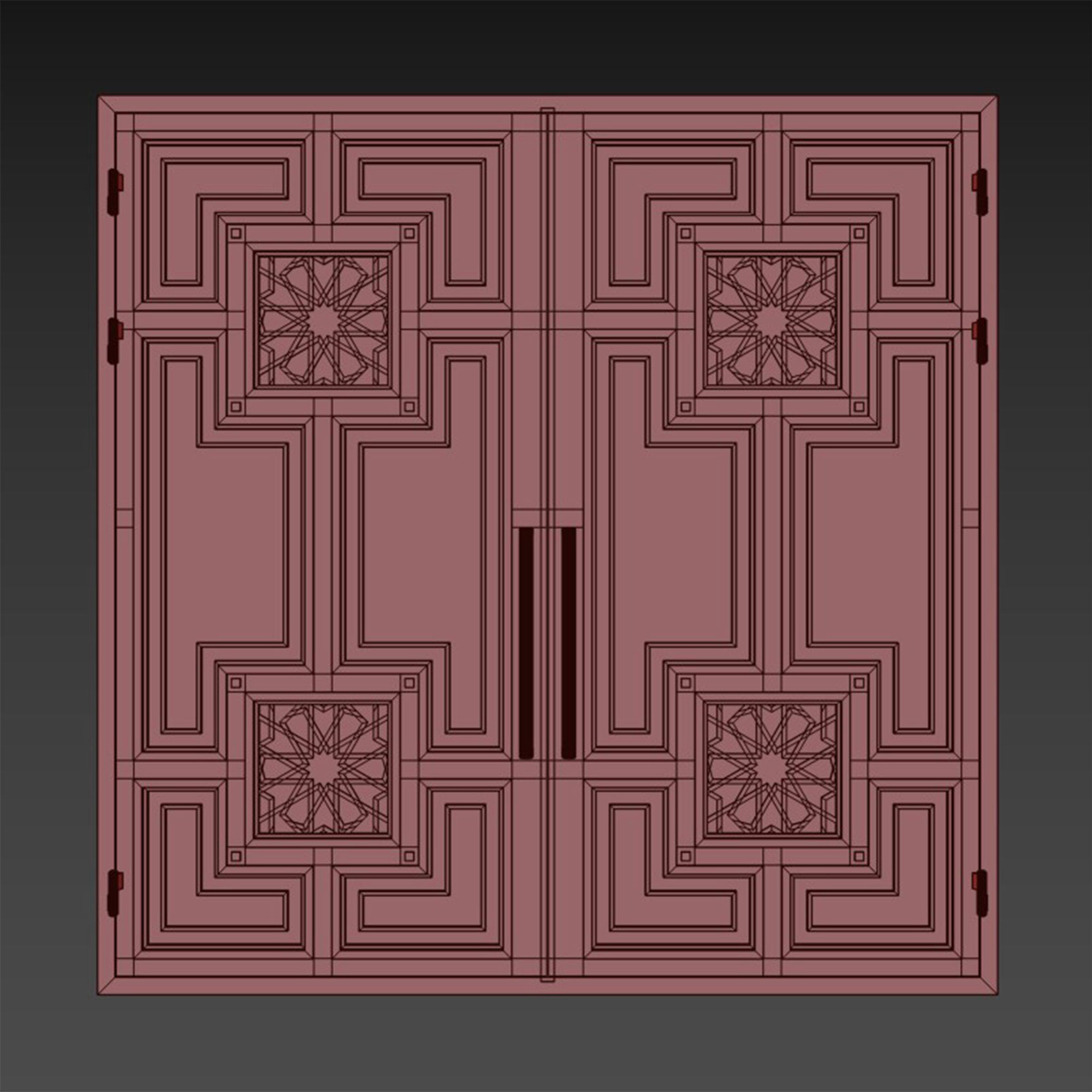 Gate black loft 018 3D model_5