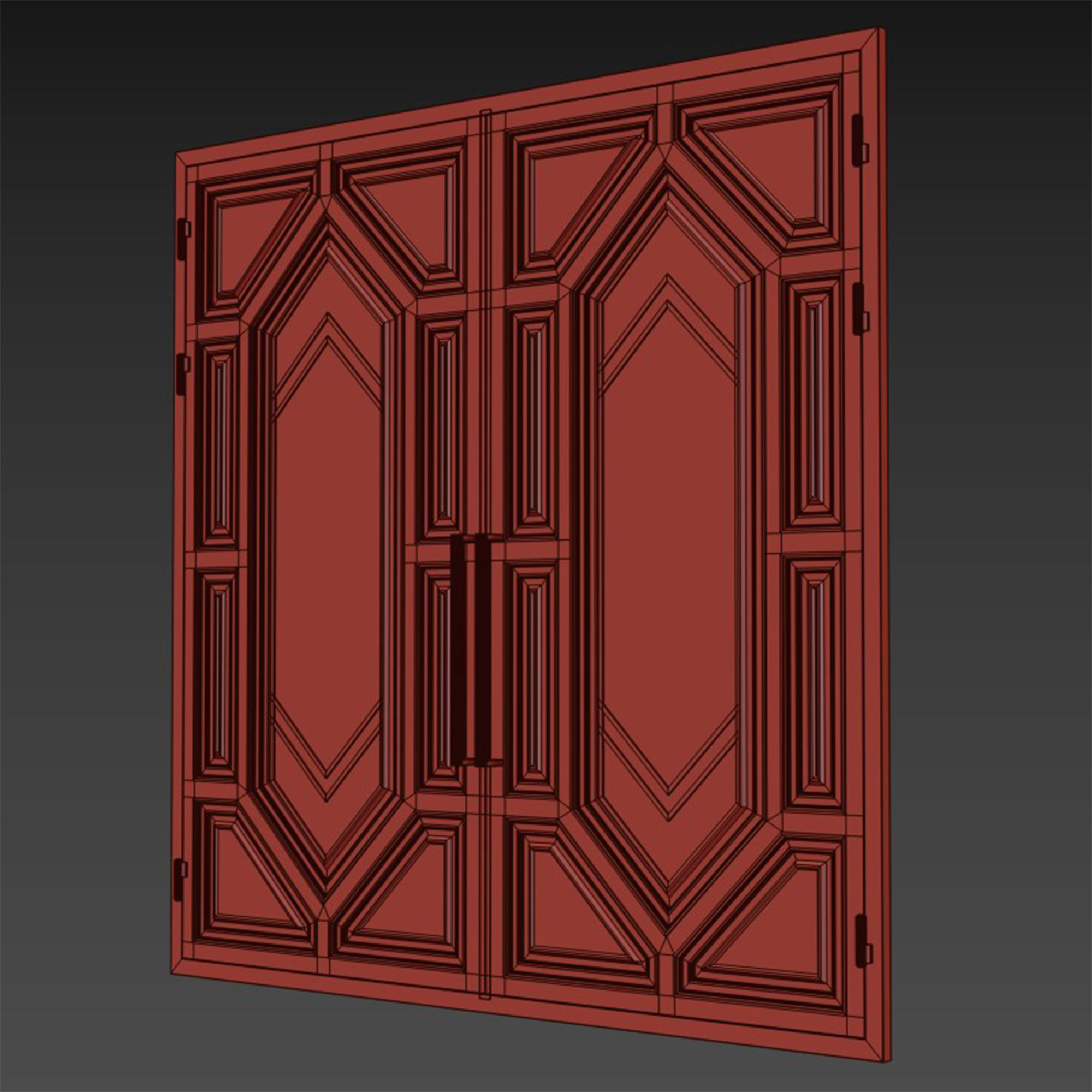 Gate black loft 016 3D model_4