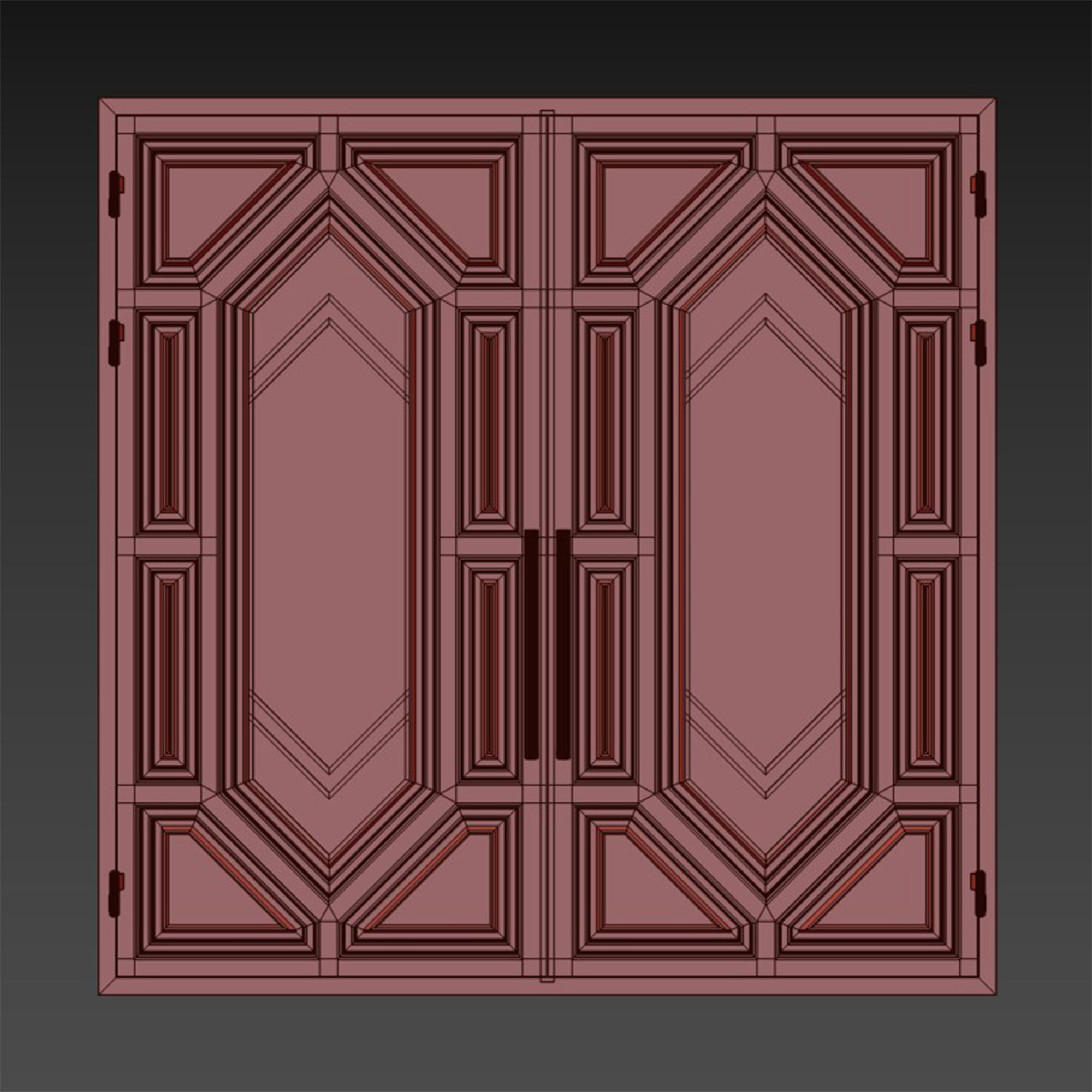 Gate black loft 016 3D model_5