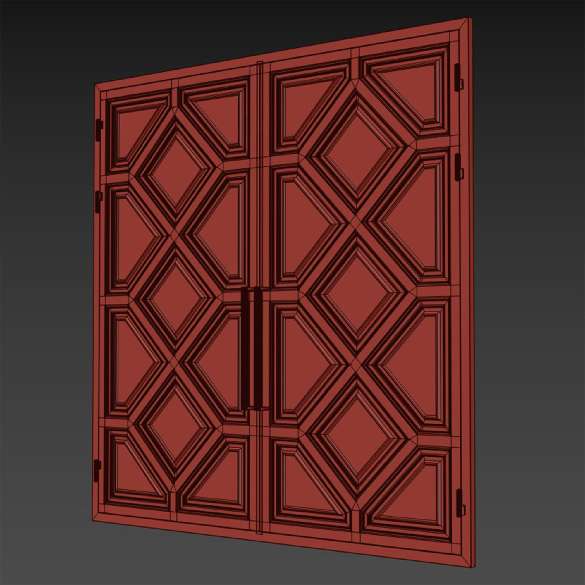 Gate black loft 09 3D model_4