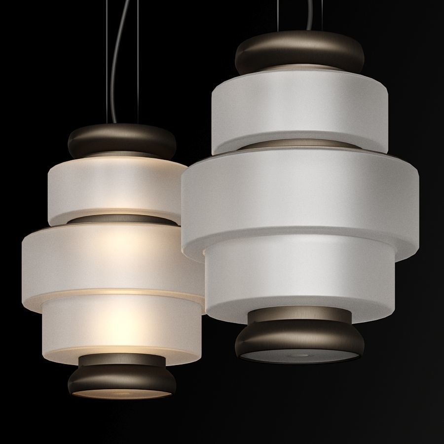 Kepi Pendant Light by Arketipo Low-poly 3D model_6