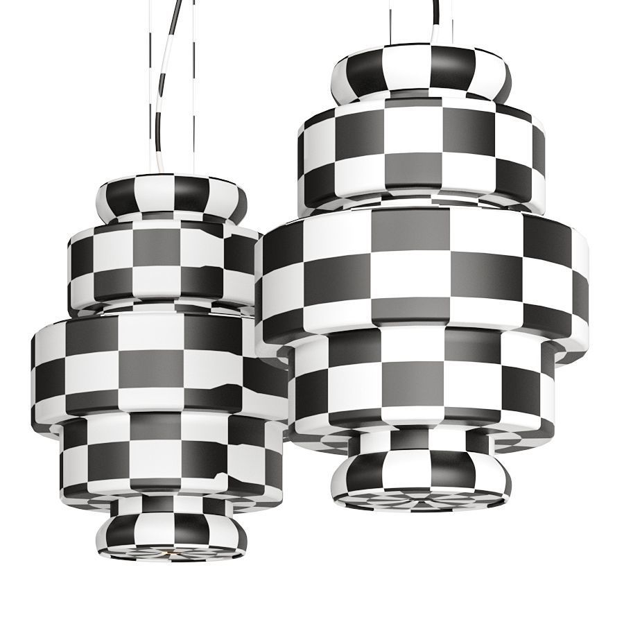 Kepi Pendant Light by Arketipo Low-poly 3D model_9