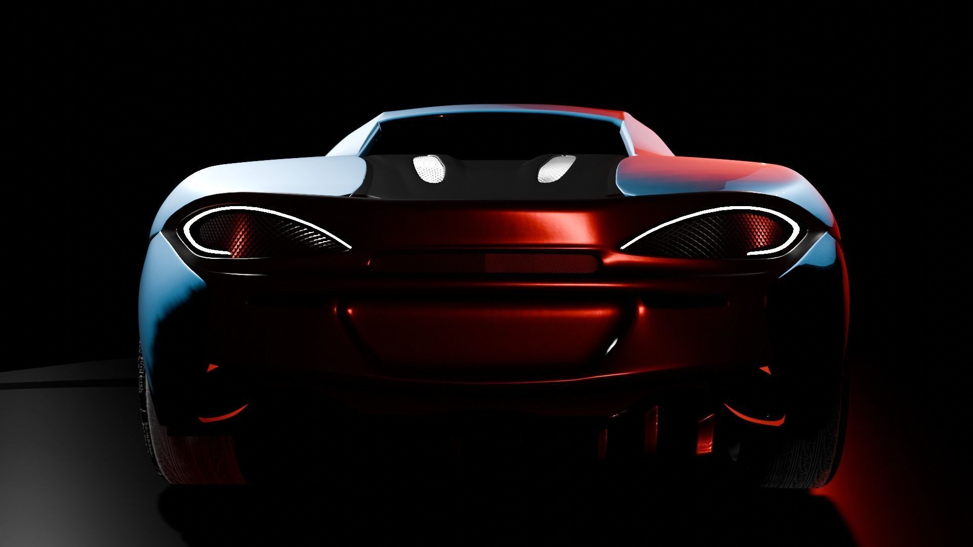 McLaren 570S 3d model Low-poly 3D model_4