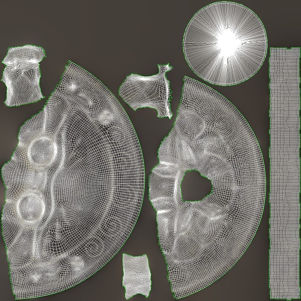 Chinese animal head door knocker02 PBR 3D model_12