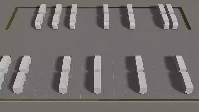 Truck parking 24L02 3D model
