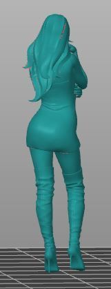 Figure Of A Sexy Woman in Stilettos 3D print model_2