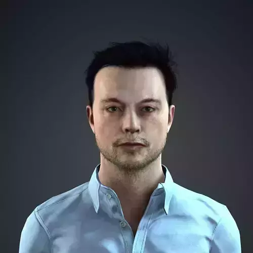 Elon Musk 3D Model - Hyper Realistic