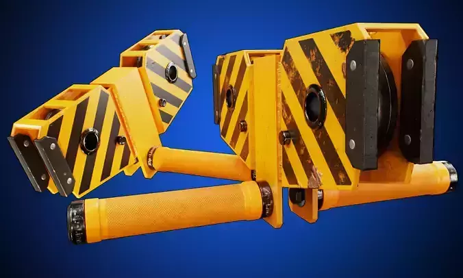 Zip line pro PBR low-poly game ready Low-poly 3D model
