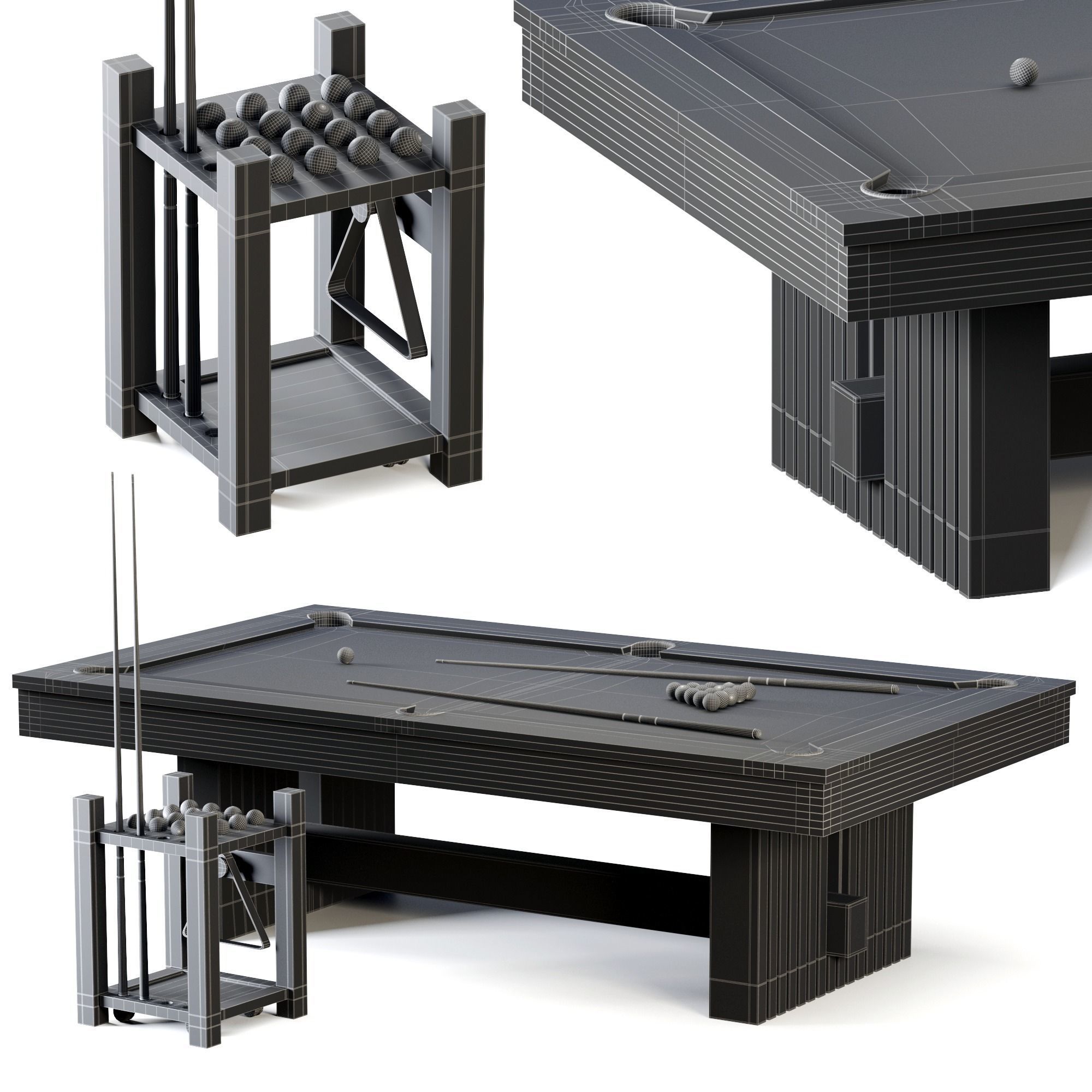 PBR Vancouver Pool Table 3D model_16
