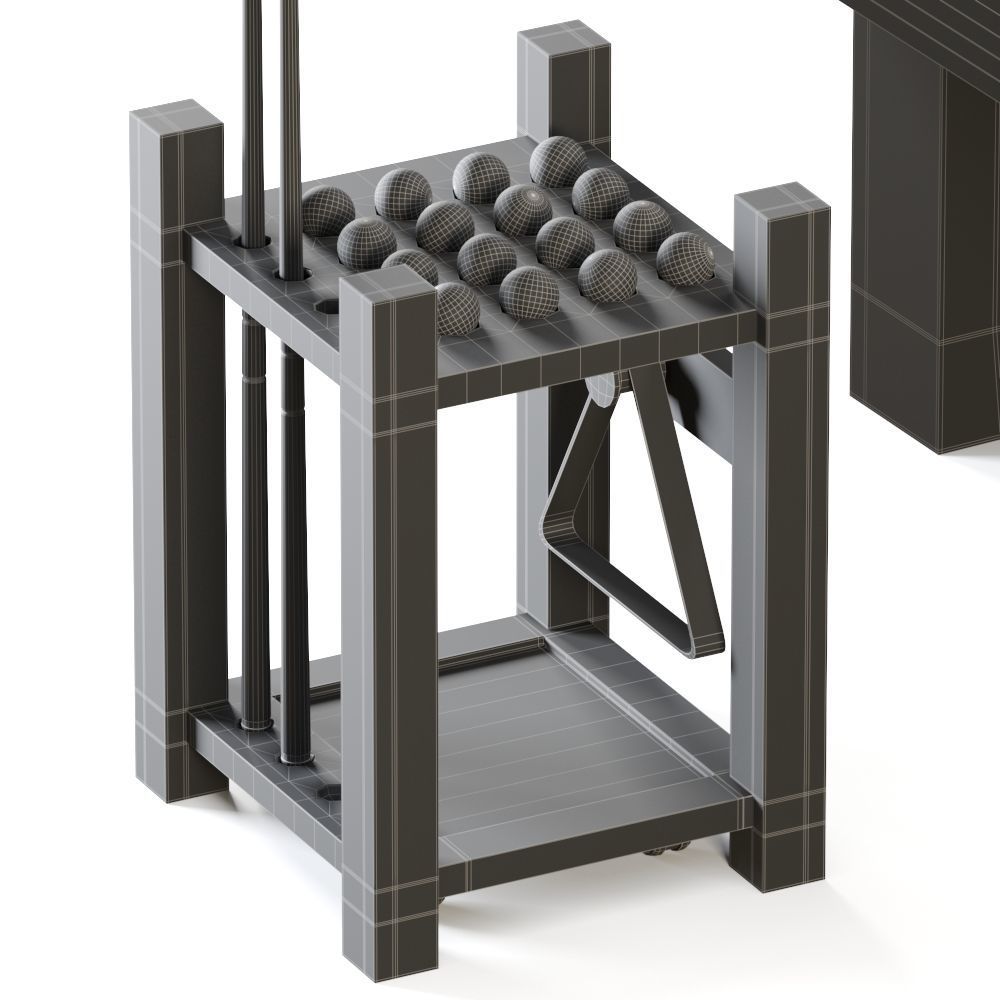 PBR Vancouver Pool Table 3D model_14