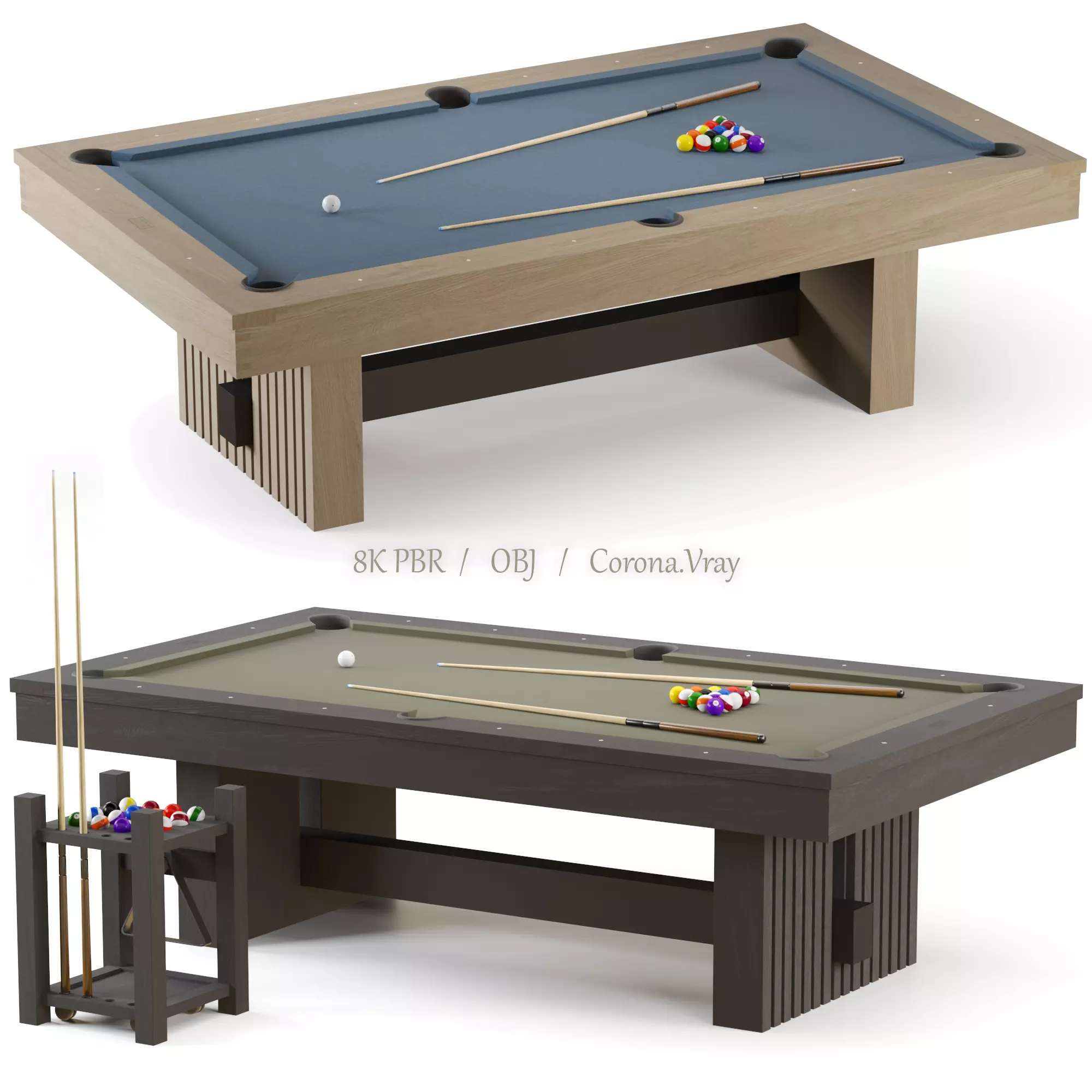 PBR Vancouver Pool Table 3D model_0