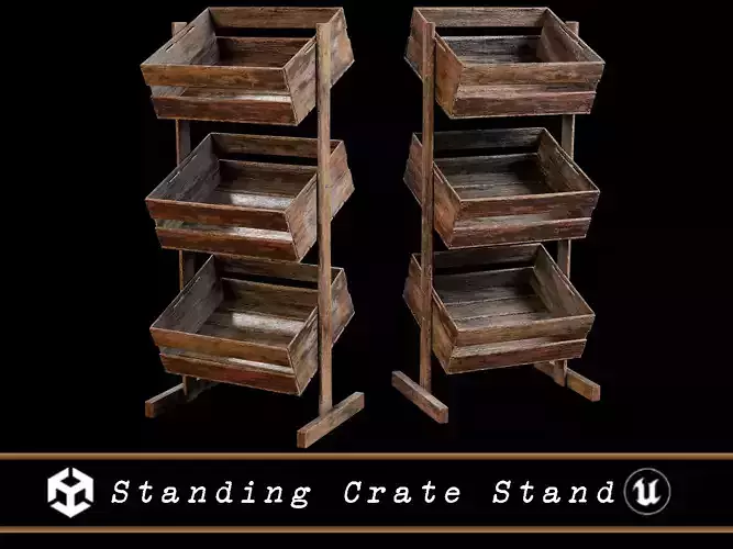 Medieval Standing Crate Stand