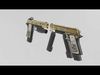 Malefic Engraved 1911 Pistol Low-poly 3D model_1