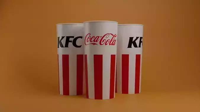 KFC Cup LOWPOLY  Low-poly 3D model