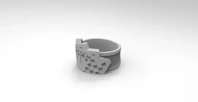 anillo cartas  3D print model