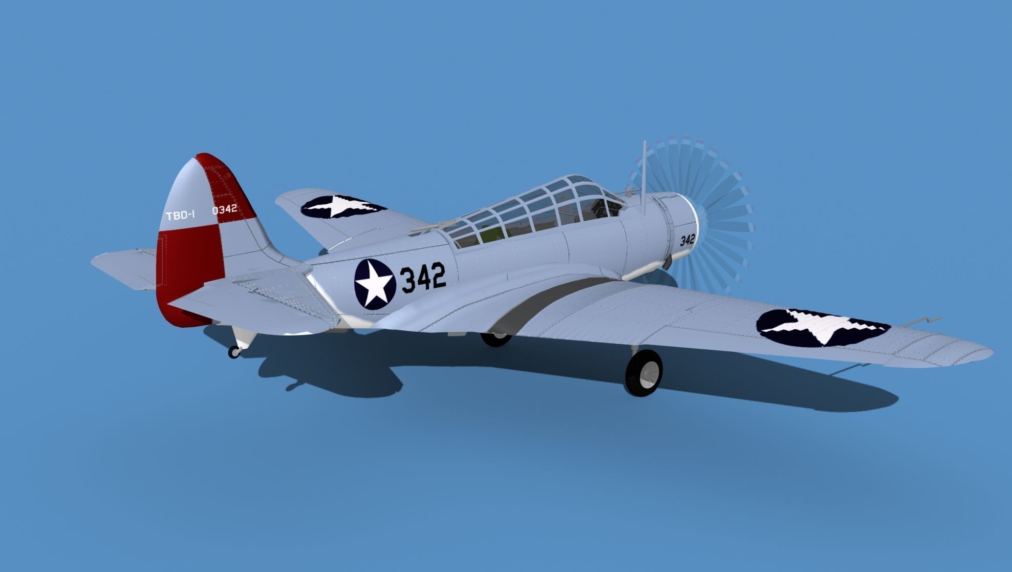 Douglas TBD-1 Devestator V14 3D model_5