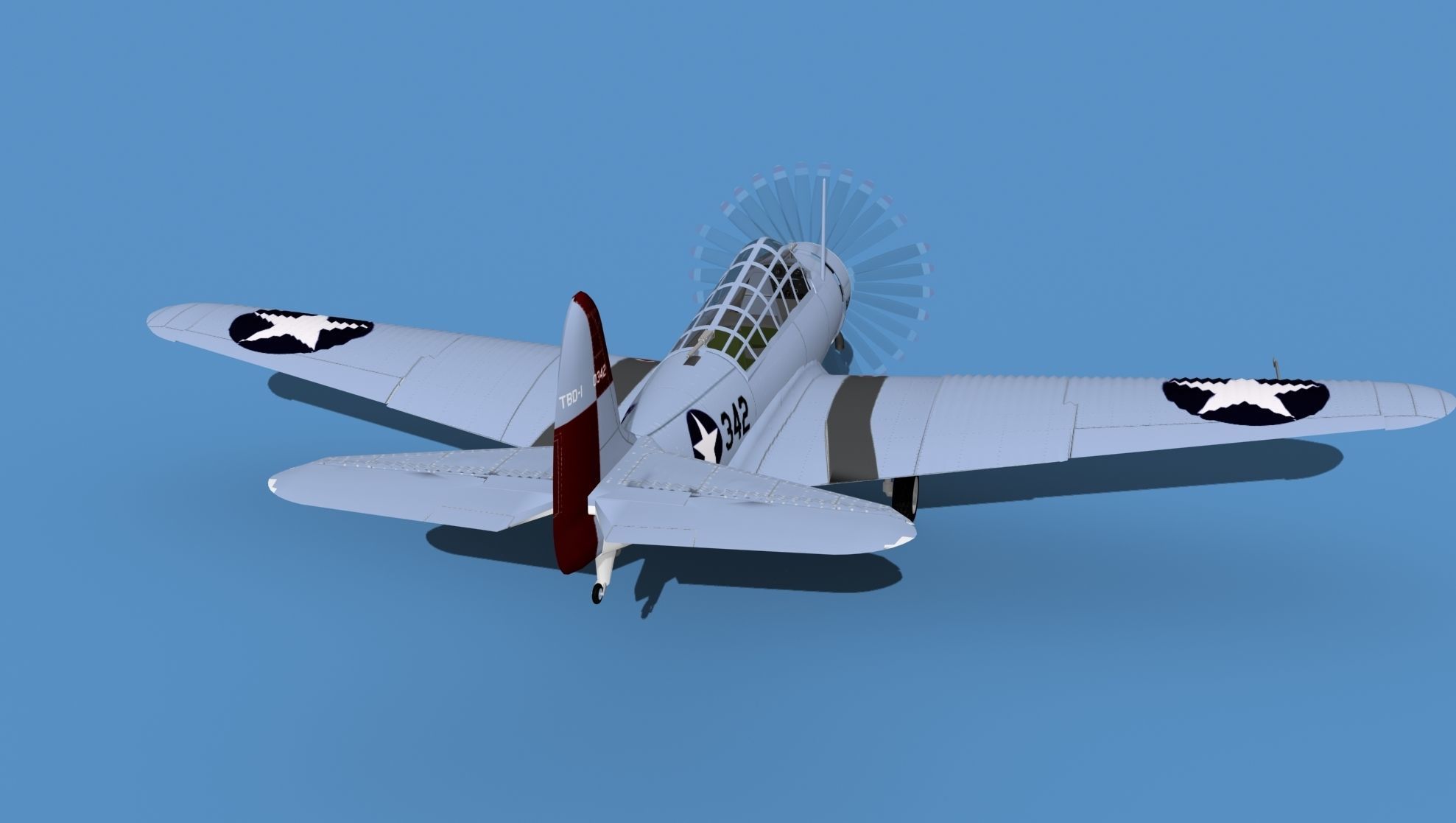 Douglas TBD-1 Devestator V14 3D model_6