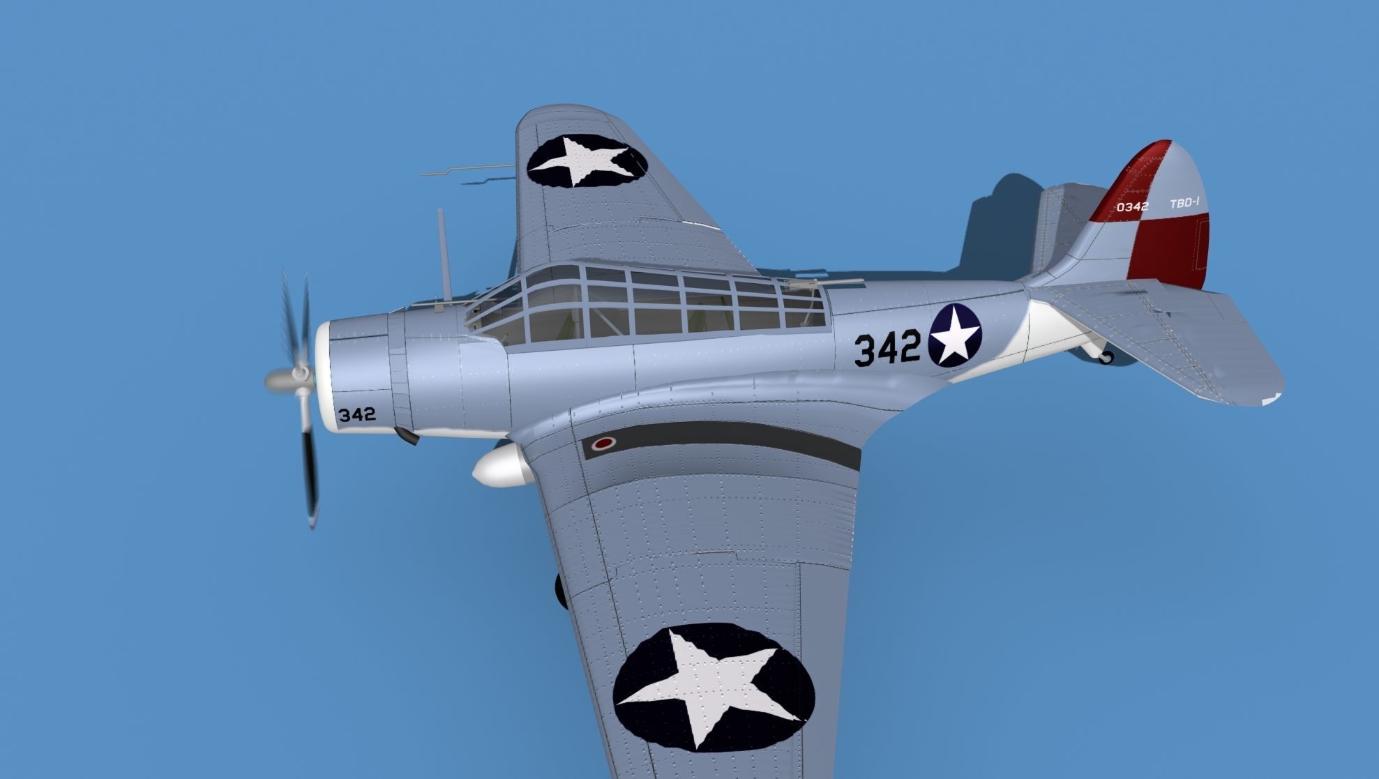 Douglas TBD-1 Devestator V14 3D model_9
