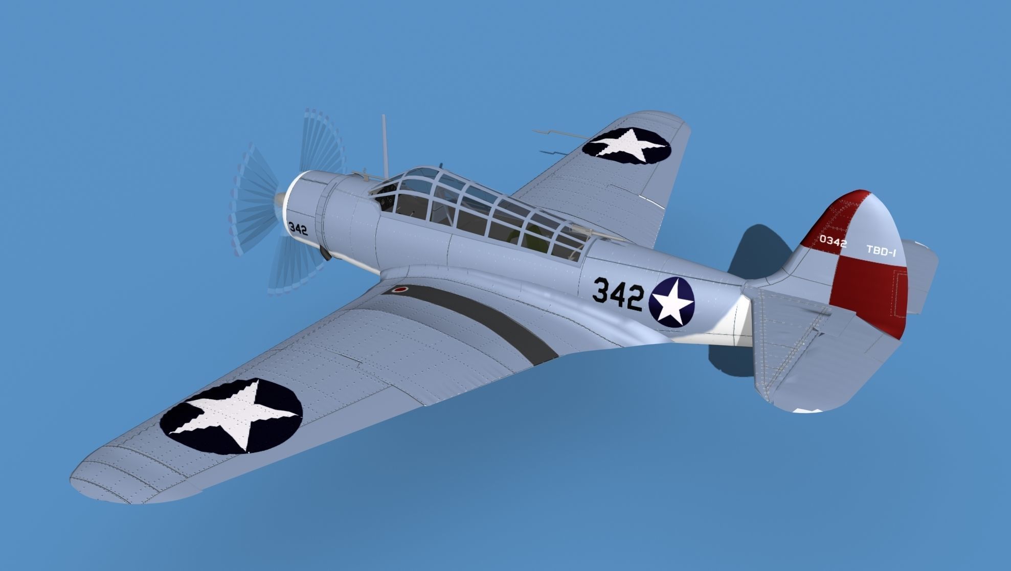 Douglas TBD-1 Devestator V14 3D model_8