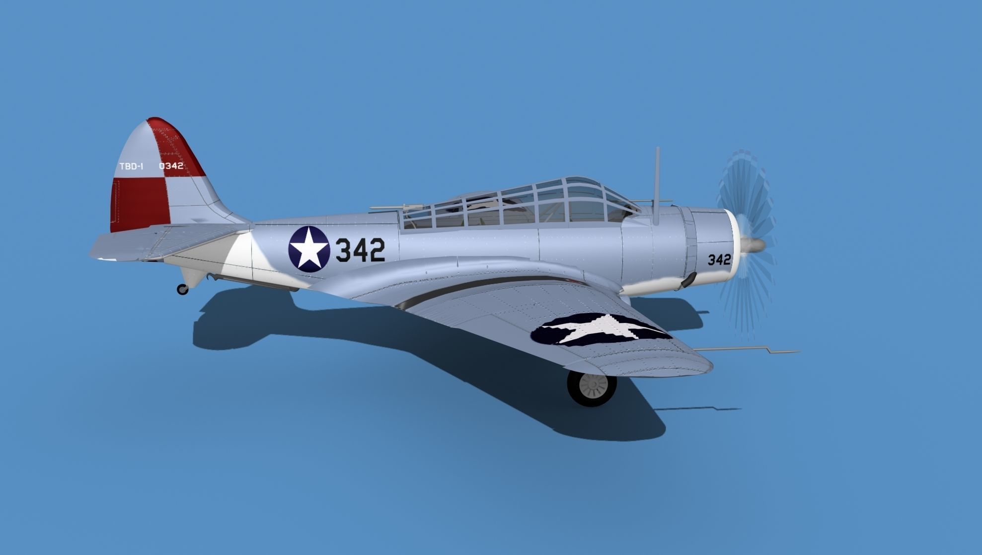Douglas TBD-1 Devestator V14 3D model_4